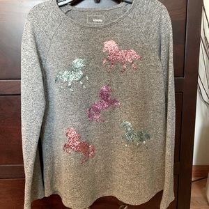 Glitter unicorn sweater
